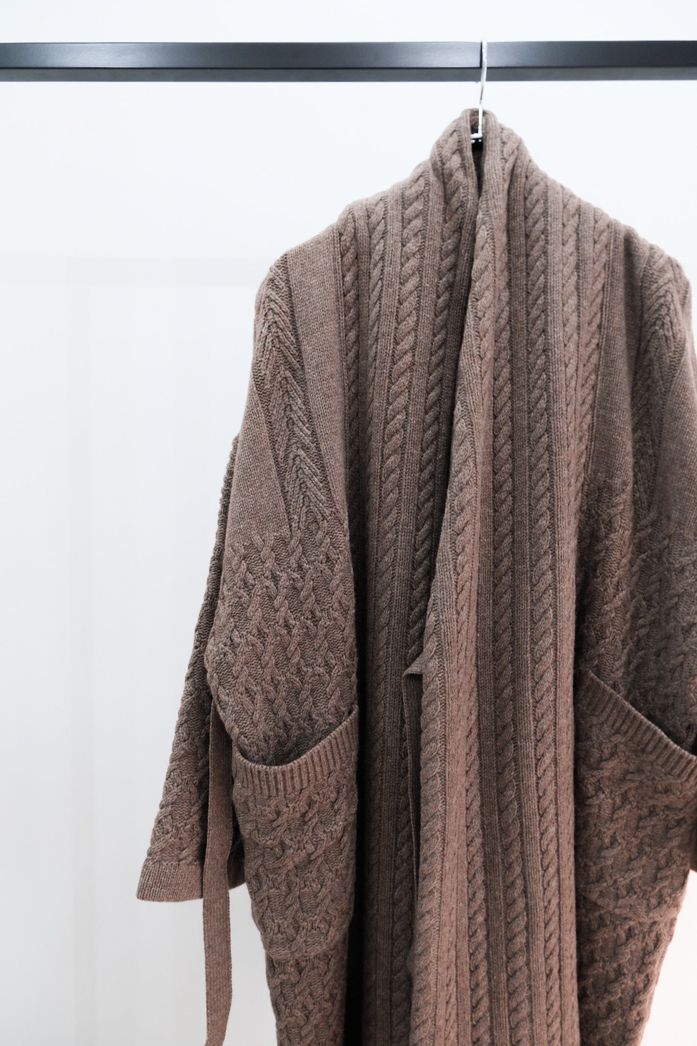 Juemi○定価15180○PATINA Mall Yarn Knit Coat-