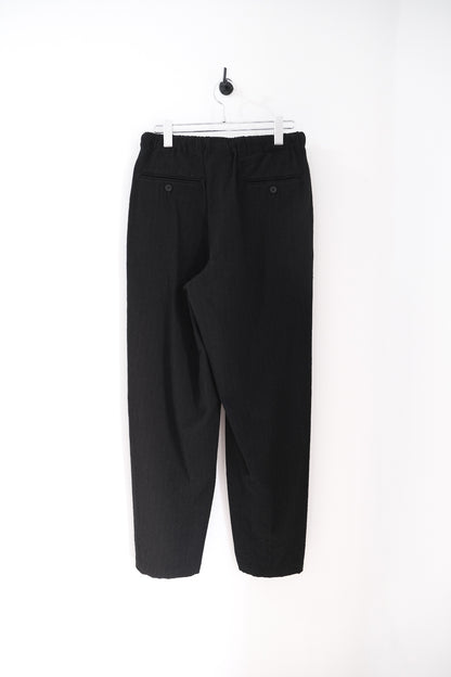 WASHED W/S STRIPE DRAWSTRING WIDE PANTS