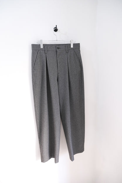 2-Tack Herringbone Wide Slacks