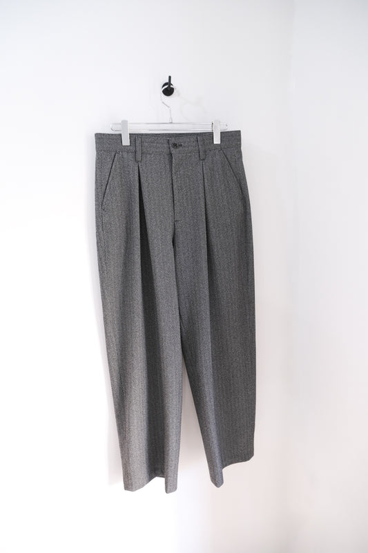 2-Tack Herringbone Wide Slacks