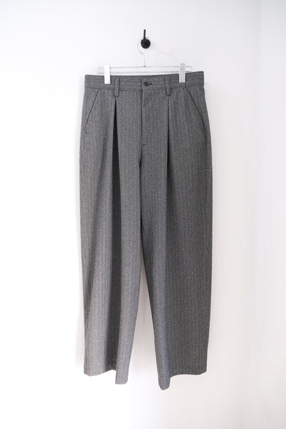 2-Tack Herringbone Wide Slacks