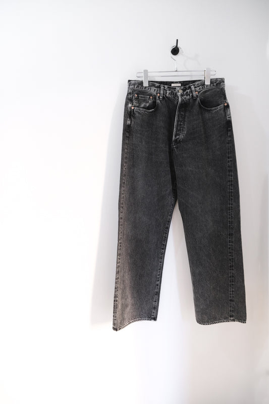 VINTAGE WASHED SELVEDGE BLACK DENIM 5P PANTS