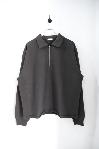 FADED SILKY TERRY RW HALF ZIP P/O