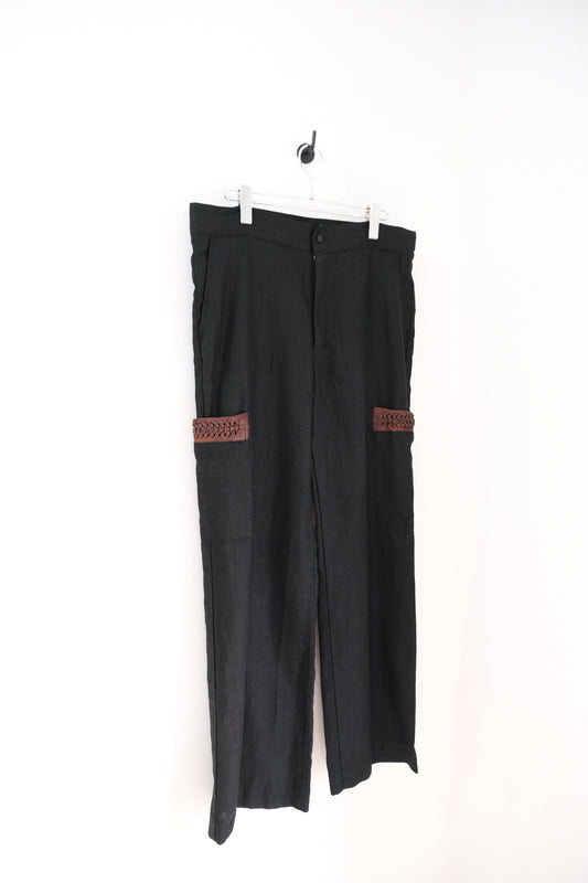 Engraved Linen Trousers