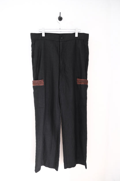 Engraved Linen Trousers