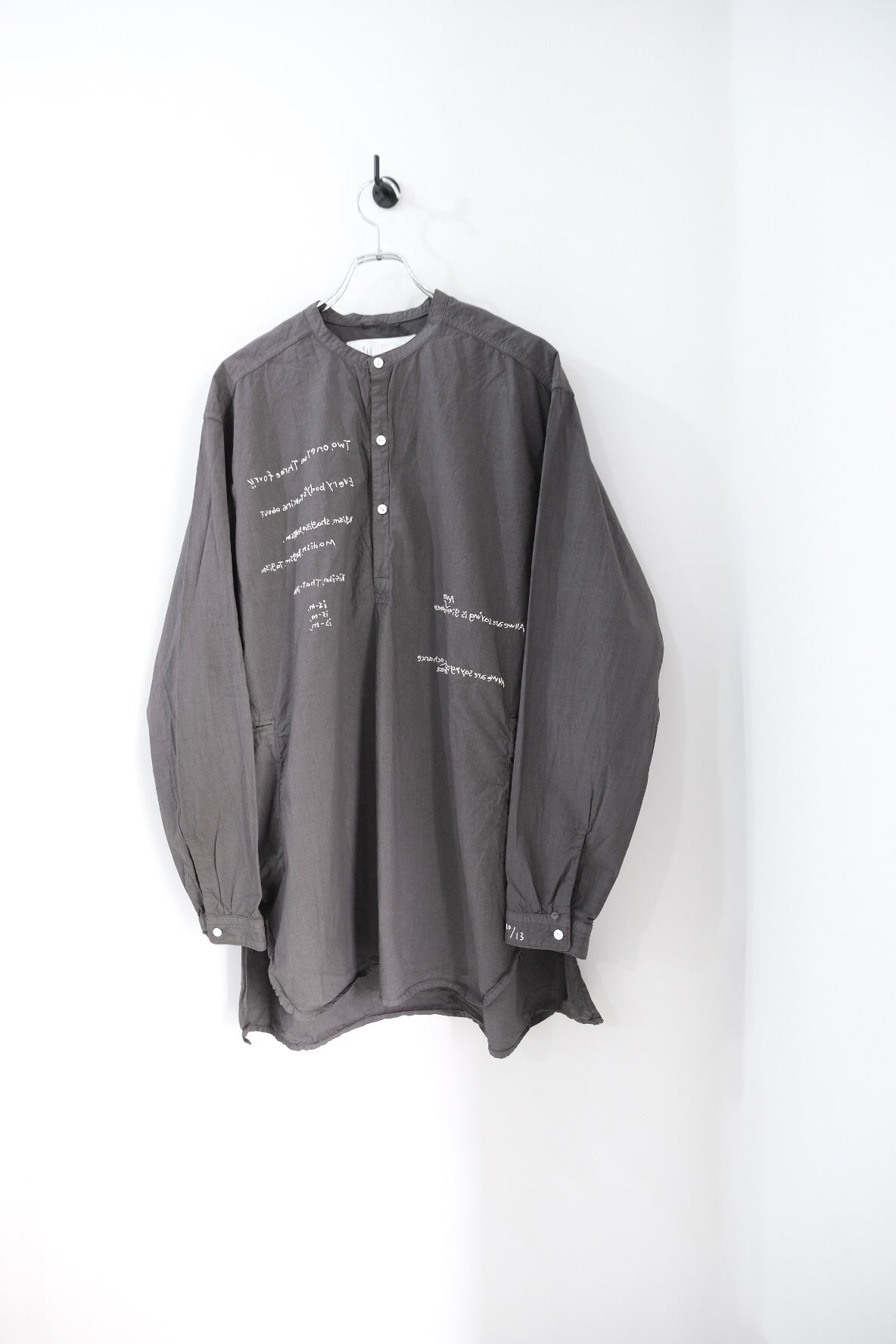 HAND-EMBROIDERED MESSAGE SHIRT