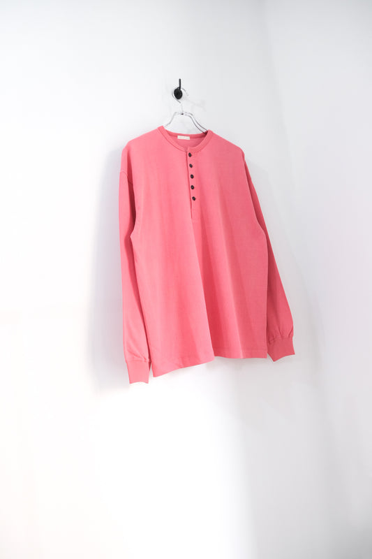 FADED TWIST TENJIKU HENLEY-NECK TOP
