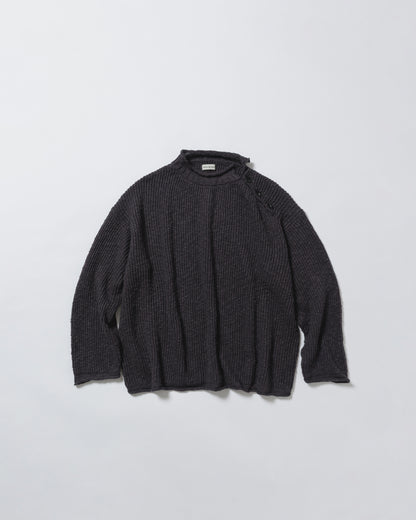 COTTON LINEN LOOSE FIT SWEATER