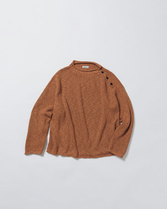 COTTON LINEN LOOSE FIT SWEATER