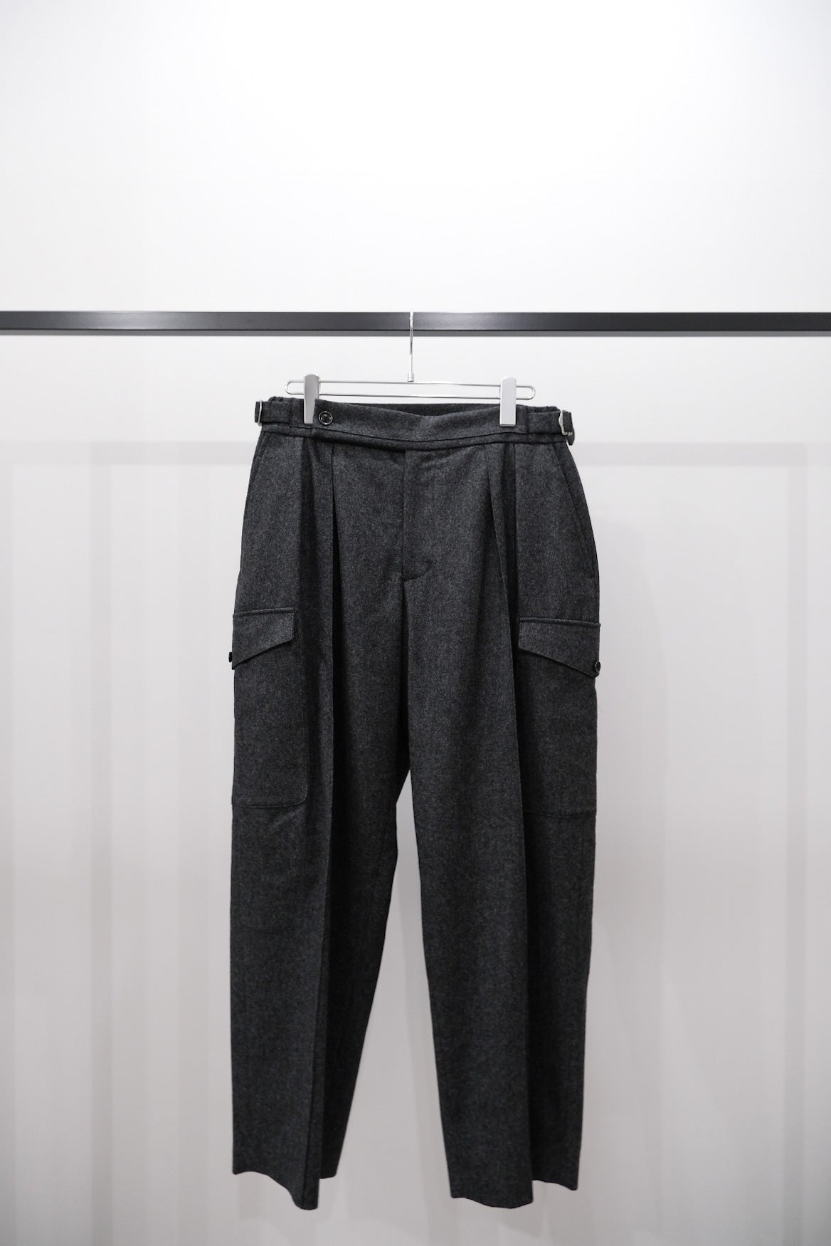 2-Tack Flannel Cargo Pants｜SAYATOMO 22AW ｜えん -en-