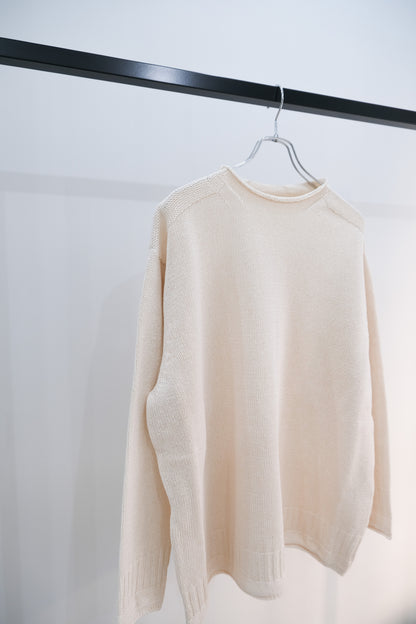 【30% off】COTTON GUERNSEY SWEATER