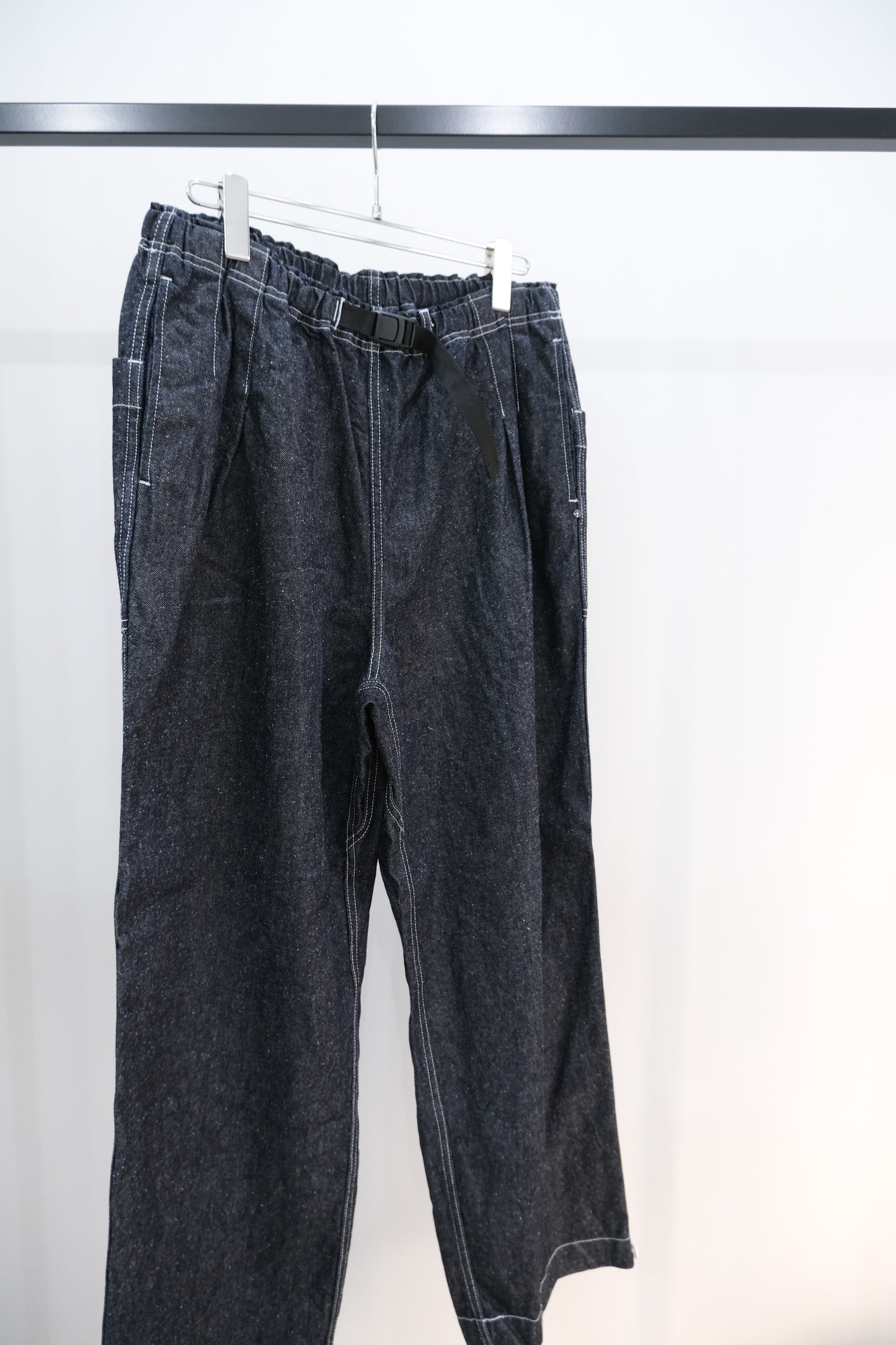 SILK DENIM PAJAMA PANTS