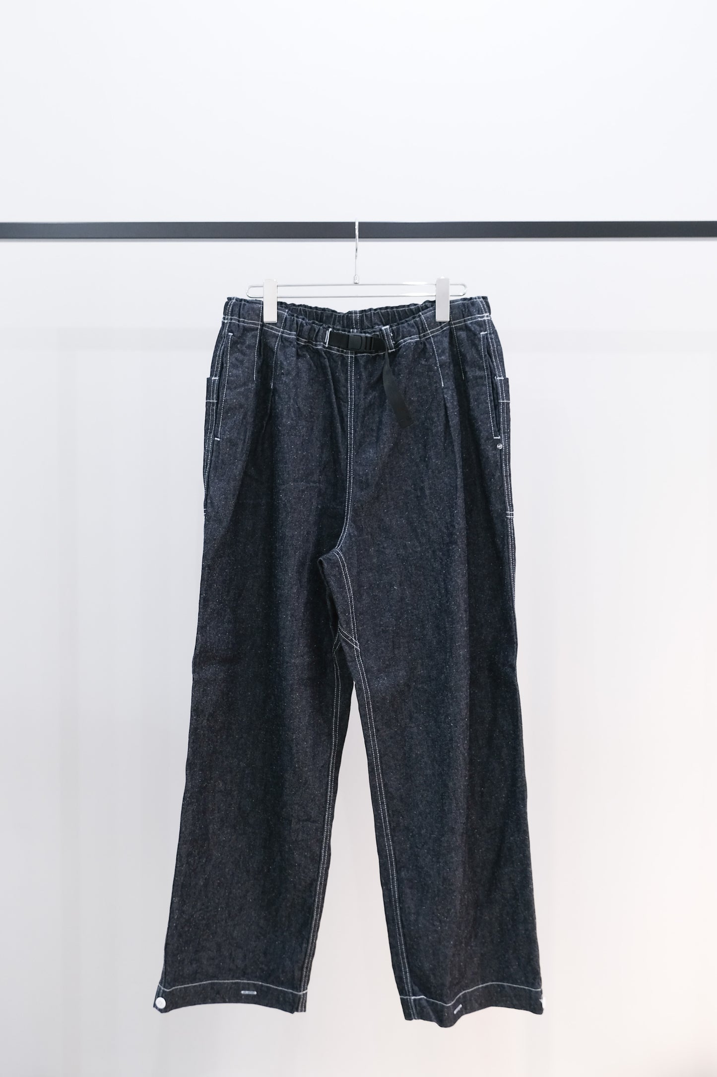 SILK DENIM PAJAMA PANTS