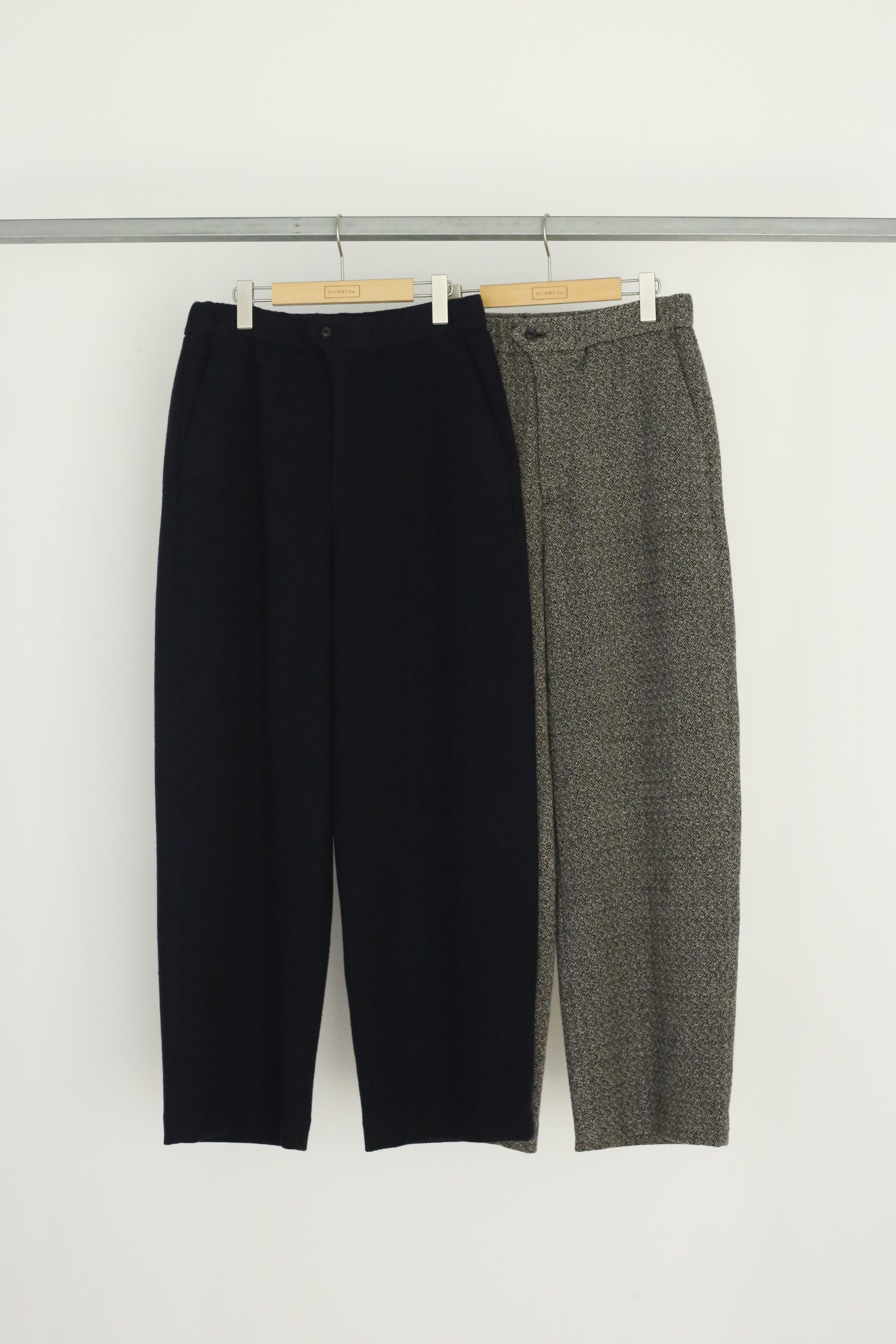 WOOL SILK TWEED EASY SLACKS｜ULTERIOR 22AW｜えん -en-